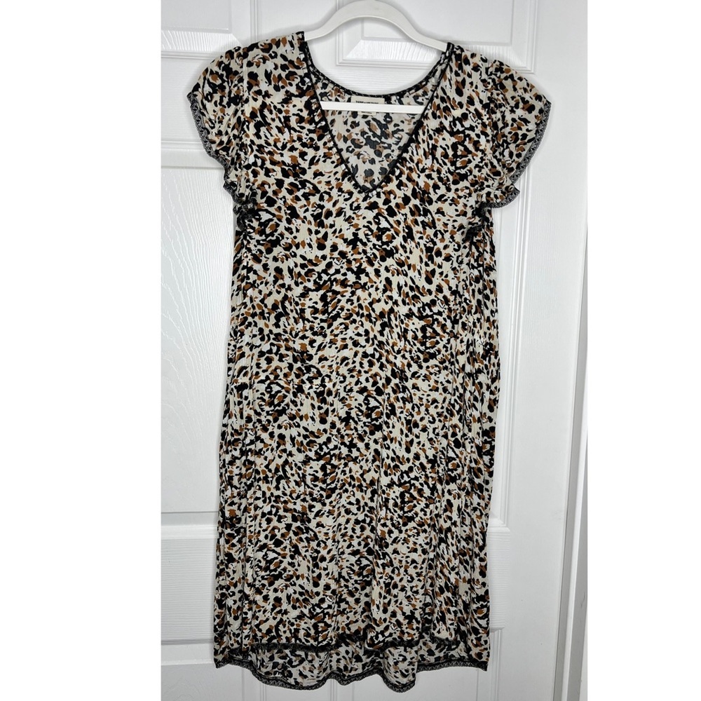 ZADIG & VOLTAIRE Ringo Leo Crinkle Shift Dress Sz S